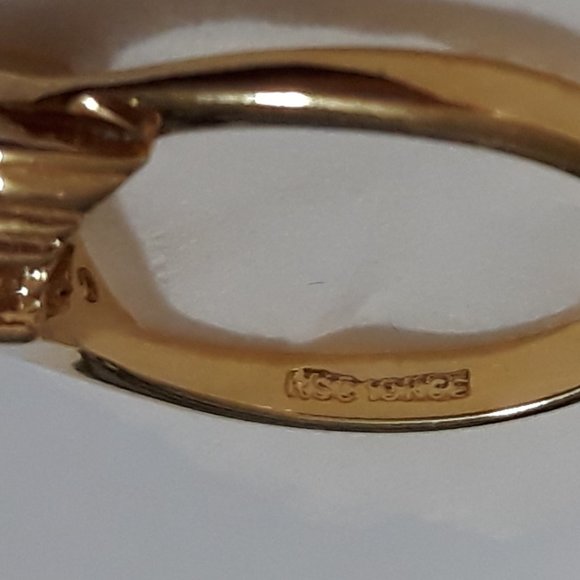 Sparkle Amethyst Cubic Zirconia Ring 18k hge New Old stock Covenant RC - Picture 5 of 16